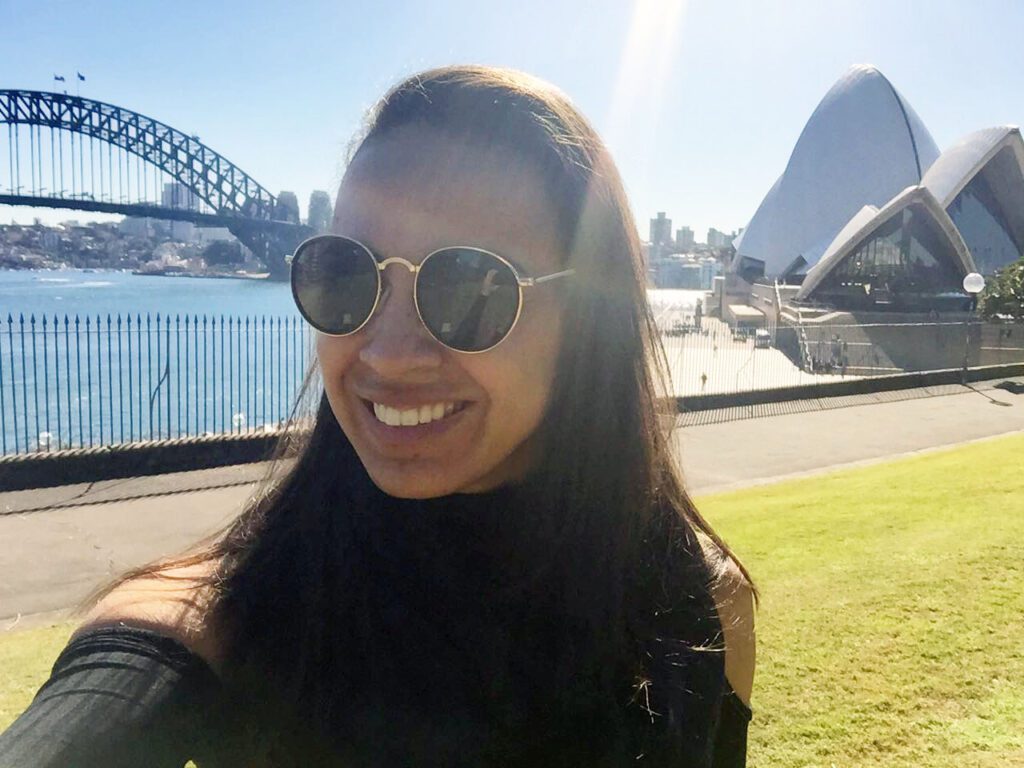 Mariana Rodrigues em Sidney, Austrália