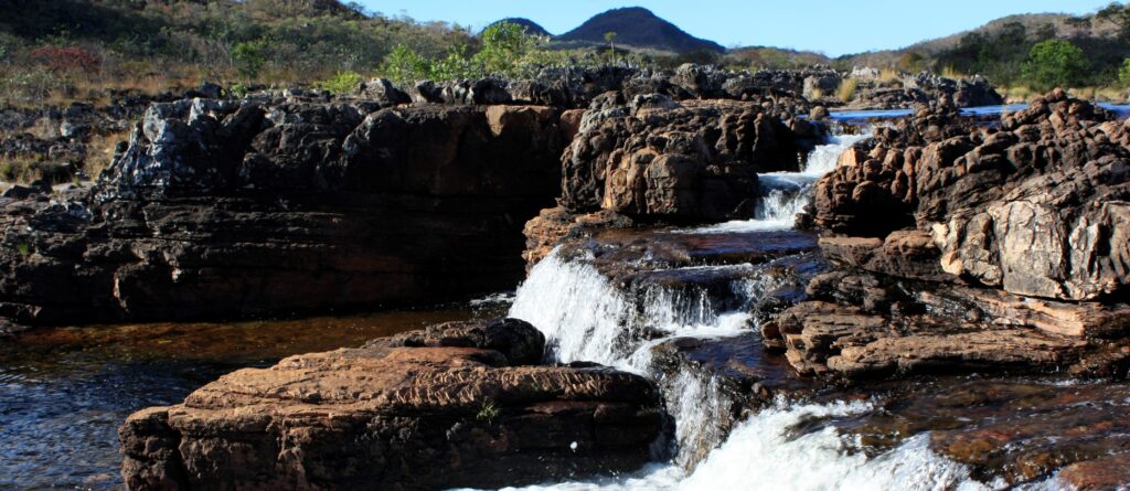 Cahoeira na Chapada dos Veadeiros, Goiás