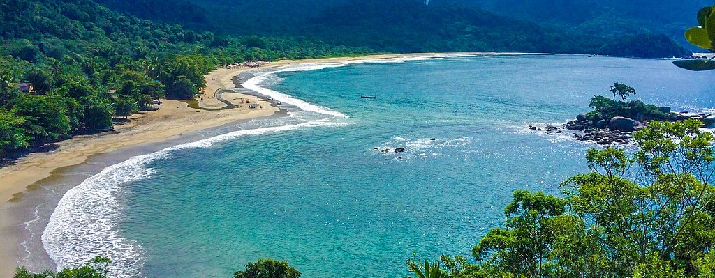 Praia de Castelhanos em Ilhabela, São Paulo