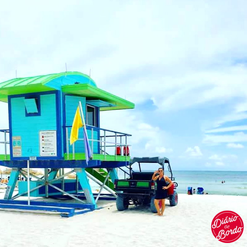 Praia em Miami, EUA