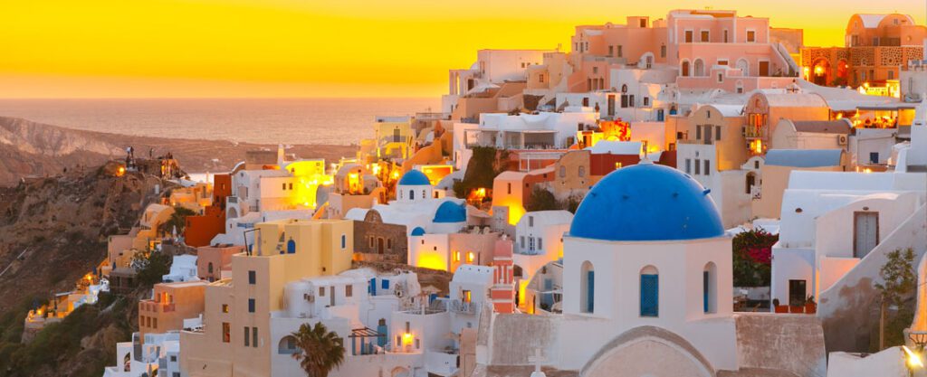 Vista de Santorini, Grécia