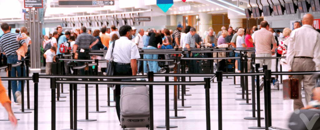 Aeroporto lotado