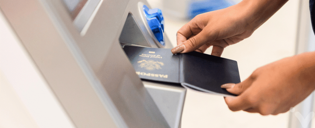 Escaneamento de passaporte