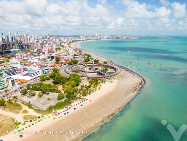 Praia em João Pessoa, Paraíba