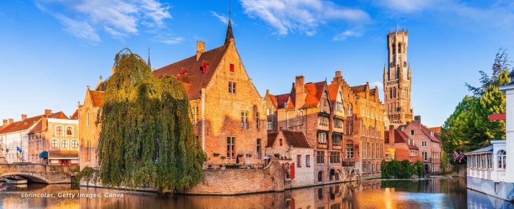 Vista de Bruges, Bélgica