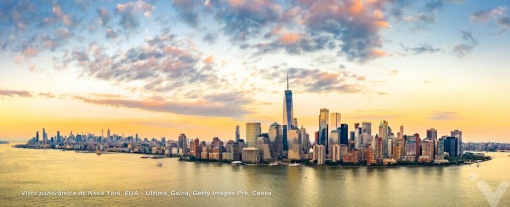 Vista panorâmica de Nova York, EUA