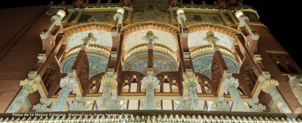 Palau de la Musica Catalana, Barcelona, Espanha