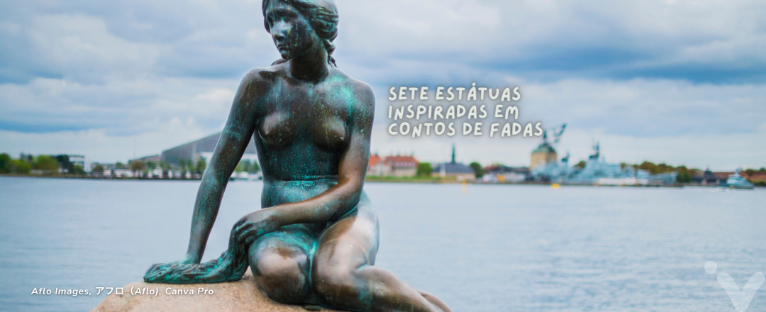 Estátua da Pequena Sereia em Copenhague, Dinamarca