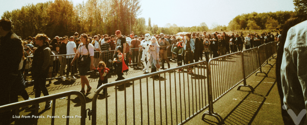 Fila de pessoas